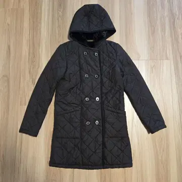 고품질 매킨토시 퀼팅 보아 코트 전체 안감 여성용 블랙 32