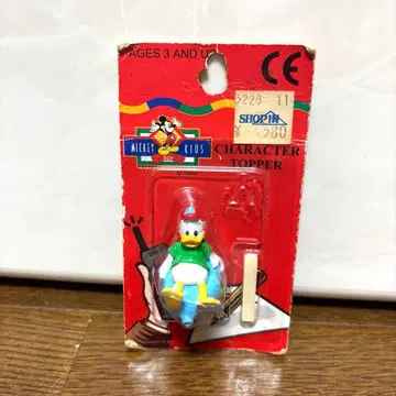 도널드 덕 피규어 토퍼 쇼와 레트로 빈티지