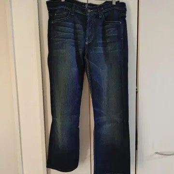 7 포 올 맨카인드 다크 블루 스트레이트 데님