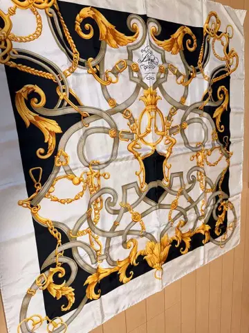 란셀 대형 스톨 87.5cm 사방 정사각형 실크 100%