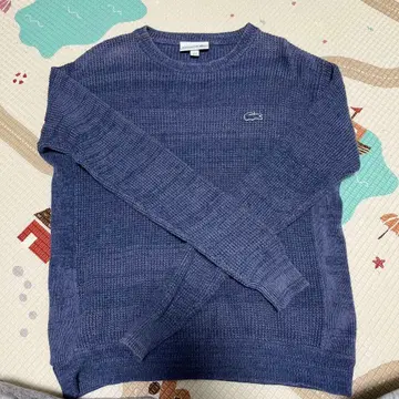 LACOSTE 네이비 크루넥 니트 S