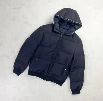 아바하우스 다운 자켓 후드 부착 다크 네이비 사이즈 3*LD406