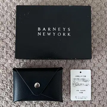 미사용! 바니스 뉴욕 명함지갑 카드 케이스 블랙 비즈니스 남성용