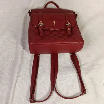 레드 퀼팅 럭색/백팩