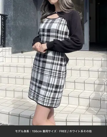 자카드 백리본 원피스 abcuneface