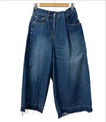 sacai 사카이 컷오프 와이드 데님 팬츠 청바지 사이즈 1