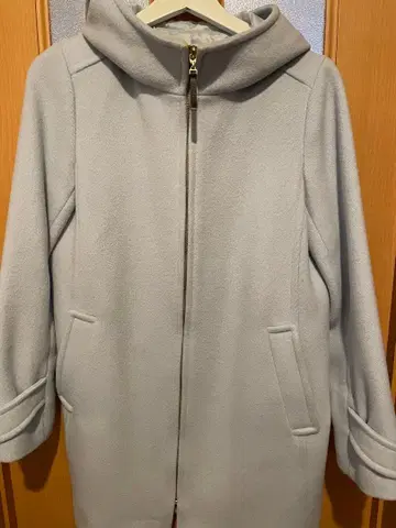 매킨토시 철학 후드 부착 라이트 블루 코트 사이즈 38