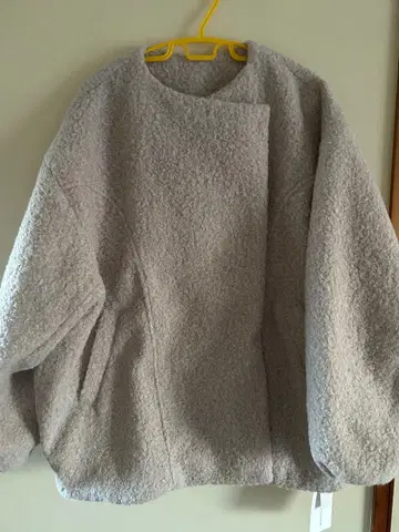 플리스 오버 사이즈 자켓 베이지