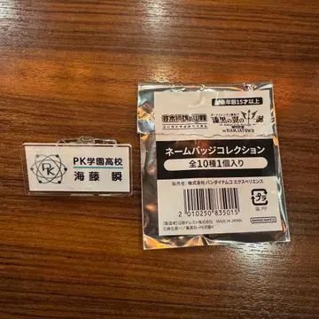 [ 사이키 쿠스오의 재난 ] 난자타운 카이토 슌 네임 배지 컬렉션