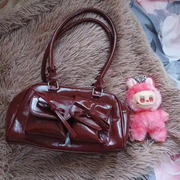 숄더백 와인 레드 빨간색 덤 러브브 포함