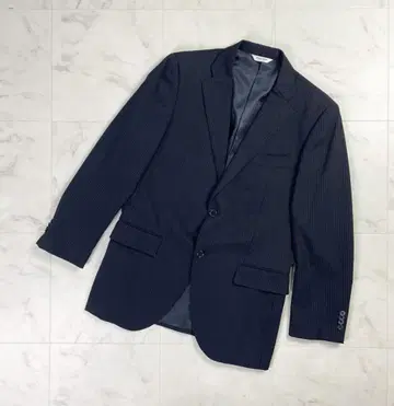 새상품급 마리끌레르 옴 테일러드 자켓 네이비 AB7 *LD411