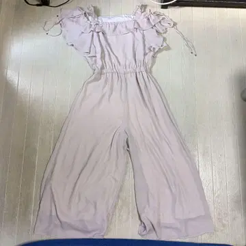 MAJESTIC LEGON 프릴 달린 옅은 핑크 올인원 M 사이즈