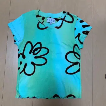 SUKU HOME 꽃무늬 반팔 티셔츠