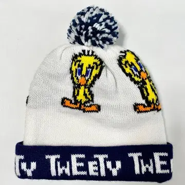 레어 1979년제 투이티 TWEETY 폼폼 니트 모자