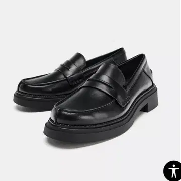 ZARA 로퍼 24.0 블랙 37