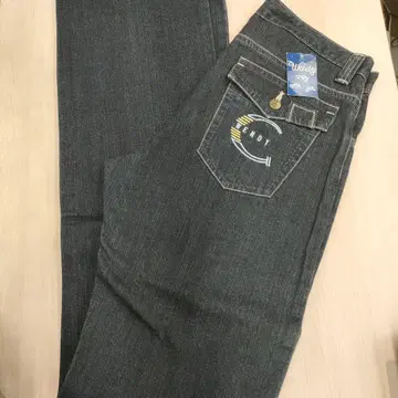 웬디 다크 데님 스트레이트 청바지