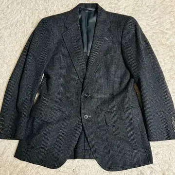 테일러드 자켓 글렌체크 구제 의류 빈티지 S 상당