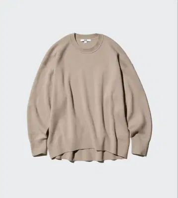 UNIQLO 스무스 코튼 릴랙스 크루 스웨터