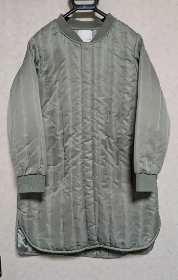 MELROSE CLAIRE 충전솜 퀼팅 MA-1 롱 아우터