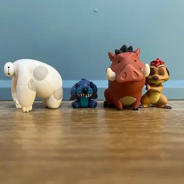 디즈니 가챠 베이맥스 스티치 품바 티몬