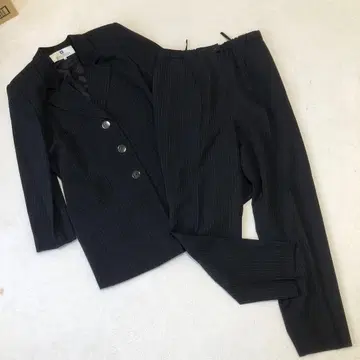 지방시 팬츠 셋업 블랙 스트라이프 빅 사이즈 42 수트