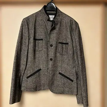 그레이 노카라 자켓 사이즈 40