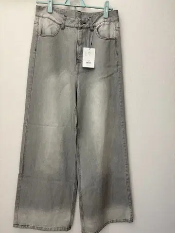 택 포함 새상품 ADAMASTE 와이드 팬츠 데님 그레이