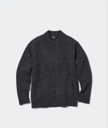 UNIQLO 수플레얀 가디건 (다크 그레이)