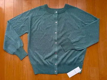 ANY SIS 온워드 라메 그린 가디건