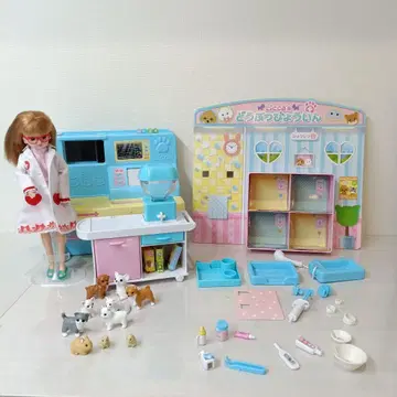 강아지 고양이 렌트겐! 리카짱 동물병원과 리카짱 (간호사와 의사 의류)