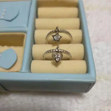 [ 미사용 새상품 ] 플러스반돔 별과 하트의 2세트 반지