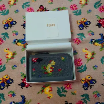 FEILER 하이디 그레이 카드 케이스 박스 포함 미사용 새상품