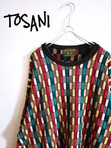 D221884 TOSANI 올 패턴 롱 슬리브 니트