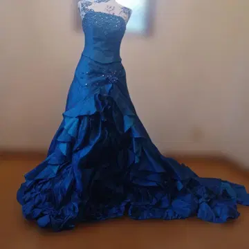 8~10호 썸씽 블루 장미 프릴 드레스