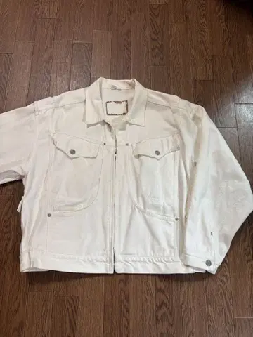 화이트 데님 자켓