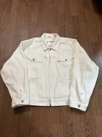 화이트 데님 자켓