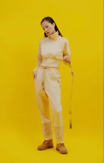 ritsu KIKU 트랙 팬츠 크림