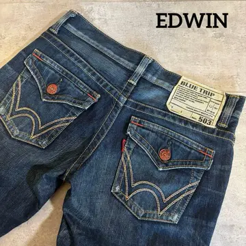 [ EDWIN 에드윈 503 BT5521 ] 블루트립 슬림 스트레이트