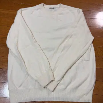 [ UNITED ARROWS ] 캐시미어 100% 화이트 스웨터