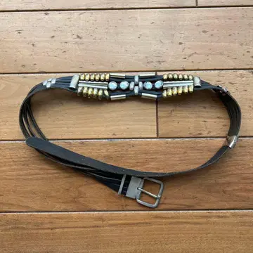 [ 배송비 포함 ] 스터드 벨트 빈티지 구제 의류 블랙/골드/실버