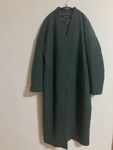 저널 스탠다드 슈퍼140 비버 V넥 코트 그린