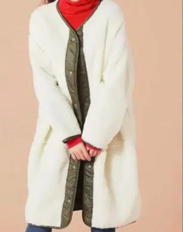 보아 블루종 보아 코트 리버서블 롱 퀼팅 코트