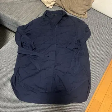 ZARA WOMAN 자라 네이비 리본 포함 긴팔 셔츠 매우 세련됨