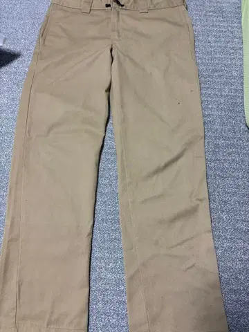 Dickies 슬림 스트레이트 팬츠 베이지