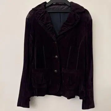 유키코 하나이 테일러드 자켓 사이즈 10 퍼플