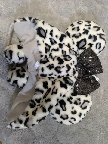 디즈니랜드 팬캡 레오파드 무늬 미니