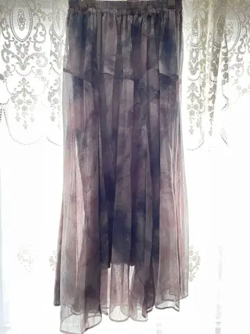 JEANASIS 뉴앙스 프린트 플레어 스커트 프리 사이즈