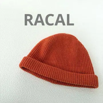 RACAL 오렌지 니트 모자 프리 사이즈 일본제