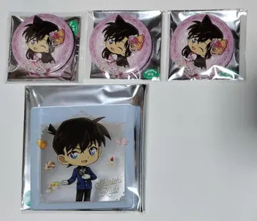 명탐정 코난 Cake.jp 3 코스터 캔뱃지 신이치 란