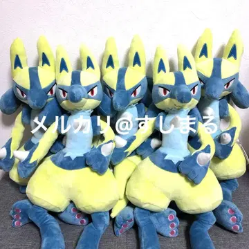 메챠모후굿토 봉제 인형 옐로우 컬러 루카리오 루카리오 포켓몬 프라이스